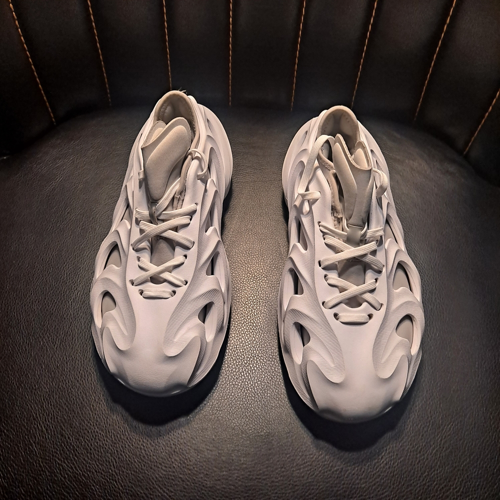 adidas Kids White Sculpted Slip-On Sneakers